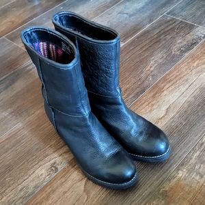 Black Mid-Calf Boots